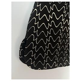 Alaïa-Black Skirt with Wavy Patterns – Alaïa Paris – Size 42-Other