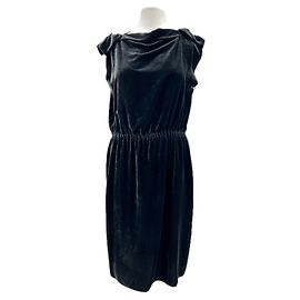 LANVIN Dresses T.FR 40 Silk Dark grey