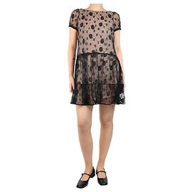 Red Valentino Robe mini en dentelle noire - taille UK 10 Noir