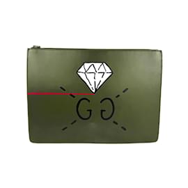 Gucci-Bolsa de ombro de couro vermelho Gucci-Vermelho
