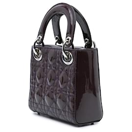 Dior-Dior Purple Mini Patent Cannage Lady Dior-Other,Purple