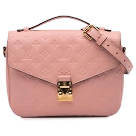 Louis Vuitton-Louis Vuitton Pink Monogram Empreinte Pochette Metis-Pink