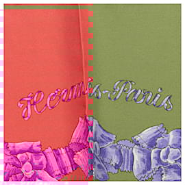 Hermès-Hermès Pink SLe Sacre Du Printemps Silk Scarf-Pink