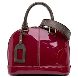 Louis Vuitton-Louis Vuitton Red Vernis Miroir Alma BB-Red
