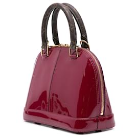 Louis Vuitton-Louis Vuitton Red Vernis Miroir Alma BB-Red