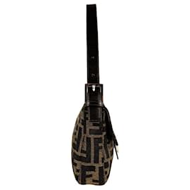 Fendi-Fendi Brown Zucca Baguette Shoulder Bag-Brown