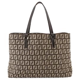 Fendi-Fendi Zucchino Handbag-Brown