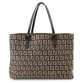 Fendi-Fendi Zucchino Handbag-Brown