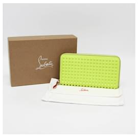 Christian Louboutin-Christian Louboutin Panettone Studded Long Wallet-Yellow
