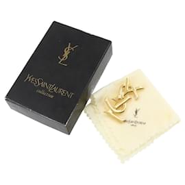 Yves Saint Laurent-Yves Saint Laurent Gold Brooch-Golden