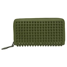 Christian Louboutin-Christian Louboutin Panettone Studded Long Wallet-Red