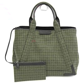 Balenciaga-Balenciaga Navy Cabas M 339936 Handbag-Brown