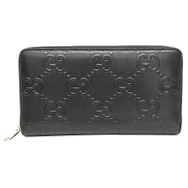 Gucci-Organizador com zíper Gucci GG em relevo 625563-Preto