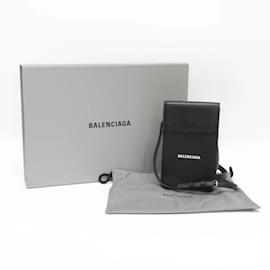 Balenciaga-Balenciaga Smartphone Case Shoulder Mini Pouch-Black