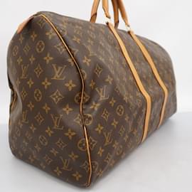 Louis Vuitton-Louis Vuitton Boston Bag Monogram Keepall 55-Brown