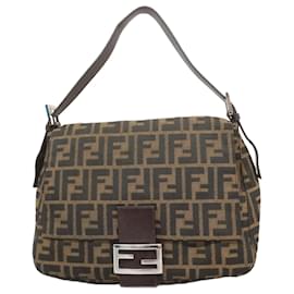 Fendi-Fendi Handbag Zucca Mamma Bucket-Brown