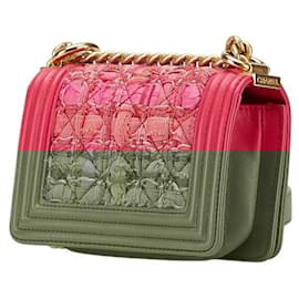 Chanel-Chanel Mini Boy Chain Shoulder Bag-Pink