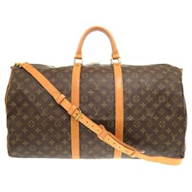 Louis Vuitton-Louis Vuitton Keepall Bandouliere 55-Brown