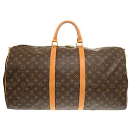 Louis Vuitton-Louis Vuitton Keepall Bandouliere 55-Brown