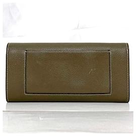 Céline-Céline Large Flap Wallet-Brown