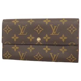 Louis Vuitton-Louis Vuitton Long Wallet Monogram Pochette Porto Monnaie-Brown