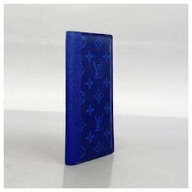 Louis Vuitton-Louis Vuitton Long Wallet Taigarama Portefeuille Brazza M30297-Blue