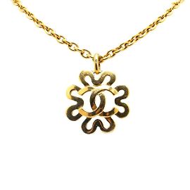 Collana placcata in oro Chanel Coco Mark D'oro