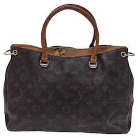 Louis Vuitton-LOUIS VUITTON Monogram Pallas Hand Bag 2way Yellow Saffron M40929 Auth IN042-Golden,Yellow,Monogram