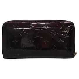 Louis Vuitton-LOUIS VUITTON Monogram Vernis Zippy Wallet Wallet Amarante M93522 Auth am8002-Dark red
