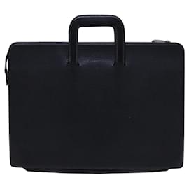 Autre Marque-Burberrys Hand Bag Leather Black Auth bs23427-Black