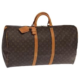 Louis Vuitton-LOUIS VUITTON Monogram Keepall 60 Boston Bag M41422 LV Auth 104892-Monogram