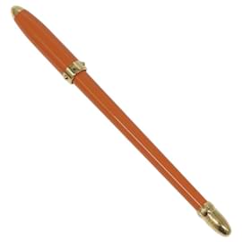 Louis Vuitton-LOUIS VUITTON Stilo Agenda GM Ballpoint Pen metal Orange LV Auth ki5456-Orange