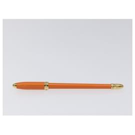 Louis Vuitton-LOUIS VUITTON Stilo Agenda GM Ballpoint Pen metal Orange LV Auth ki5456-Orange