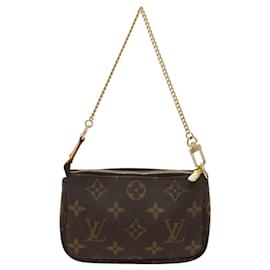 Louis Vuitton-LOUIS VUITTON Monogram Mini Pochette Accessoires Pouch M58009 LV Auth ac3380-Monogram