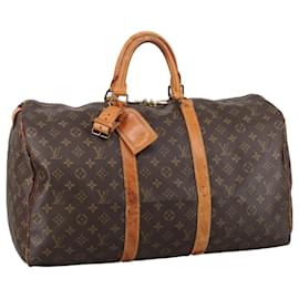 Louis Vuitton-LOUIS VUITTON Monogram Keepall 50 Boston Bag M41426 LV Auth 105243-Monogram
