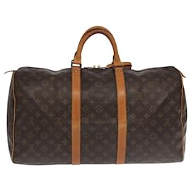 Louis Vuitton-LOUIS VUITTON Monogram Keepall 50 Boston Bag M41426 LV Auth 106207-Monogram