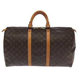 Louis Vuitton-LOUIS VUITTON Monogram Keepall 50 Boston Bag M41426 LV Auth fm4223-Monogram
