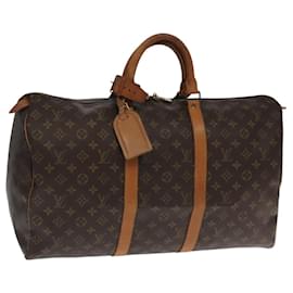 Louis Vuitton-LOUIS VUITTON Monogram Keepall 50 Boston Bag M41426 LV Auth 104981-Monogram