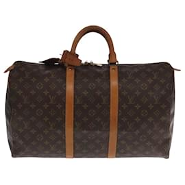 Louis Vuitton-LOUIS VUITTON Monogram Keepall 50 Boston Bag M41426 LV Auth 104981-Monogram