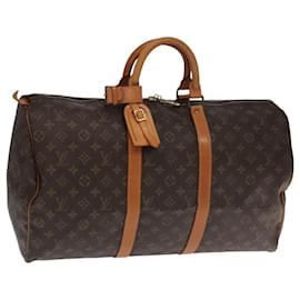 Louis Vuitton-LOUIS VUITTON Monogram Keepall 50 Boston Bag M41426 LV Auth 104872-Monogram