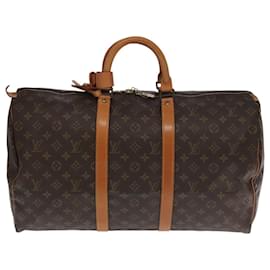 Louis Vuitton-LOUIS VUITTON Monogram Keepall 50 Boston Bag M41426 LV Auth 104872-Monogram