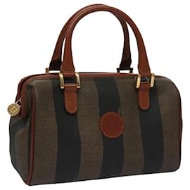 Fendi-Sac à main mini en toile Pecan FENDI marron noir Auth yk16320-Marron,Noir