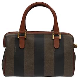Fendi-Sac à main mini en toile Pecan FENDI marron noir Auth yk16320-Marron,Noir
