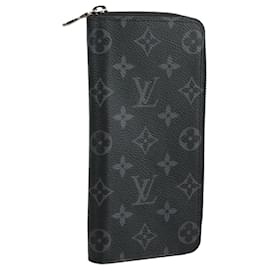 Louis Vuitton-LOUIS VUITTON Monogram Eclipse Zippy Wallet Vertical Wallet M62295 Auth yk16188-Monogram