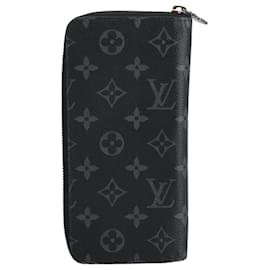 Louis Vuitton-LOUIS VUITTON Monogram Eclipse Zippy Wallet Vertical Wallet M62295 Auth yk16188-Monogram