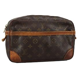 Louis Vuitton-LOUIS VUITTON Monogram Compiegne 28 Clutch Bag M51845 LV Auth ti2613-Monogram