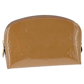 Louis Vuitton-LOUIS VUITTON Monogram Vernis Pochette Pouch Rose Velours M90008 LV Auth 104410-Pink
