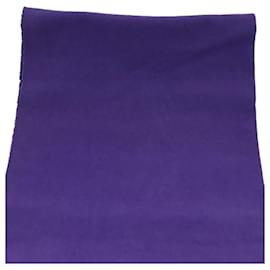 Hermès-HERMES Large Stole cashmere Purple Auth ar12893-Purple