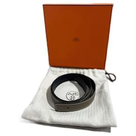 Hermès-HERMES Belts T.cm 70 Leather-Beige