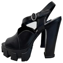 Prada-Prada Monolith Sandals Black Size 38.5-Black